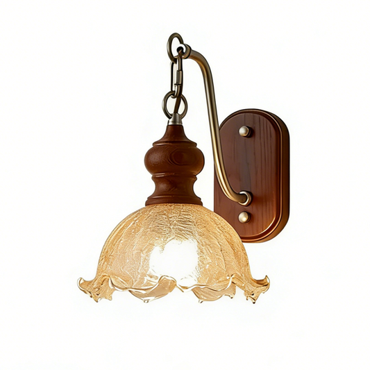 Vintage Rose Bell Wall Sconce