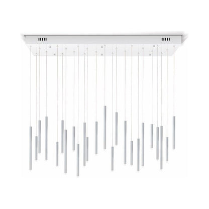 Bellini Rectangular Two-Tone Tubular Pendant Light Chandelier - Kavker - 