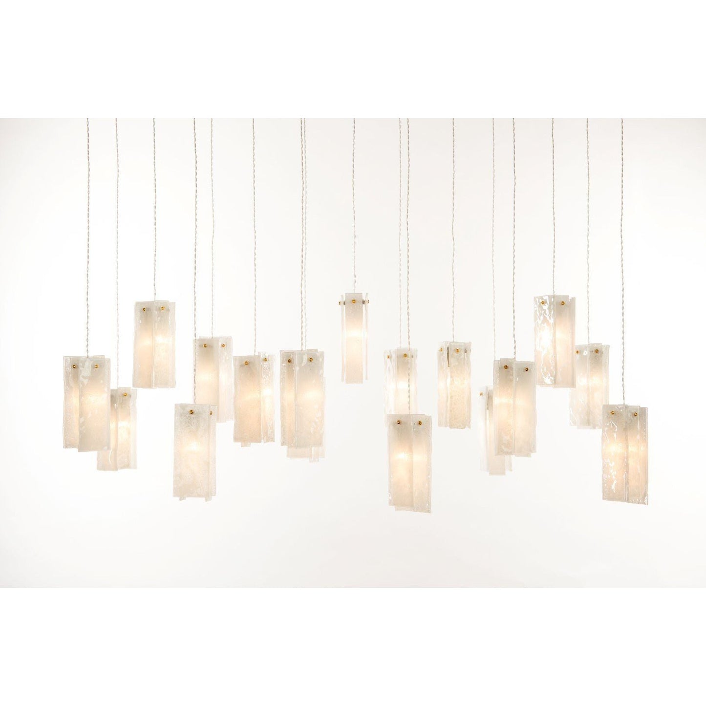 Rain Glass Tile Single Pendant Light - Kavker