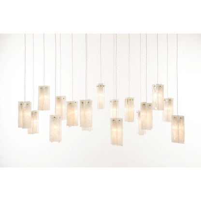 Rain Glass Tile Single Pendant Light - Kavker