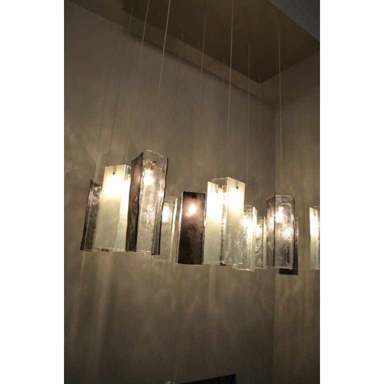 Rain Glass Tile Single Pendant Light - Kavker