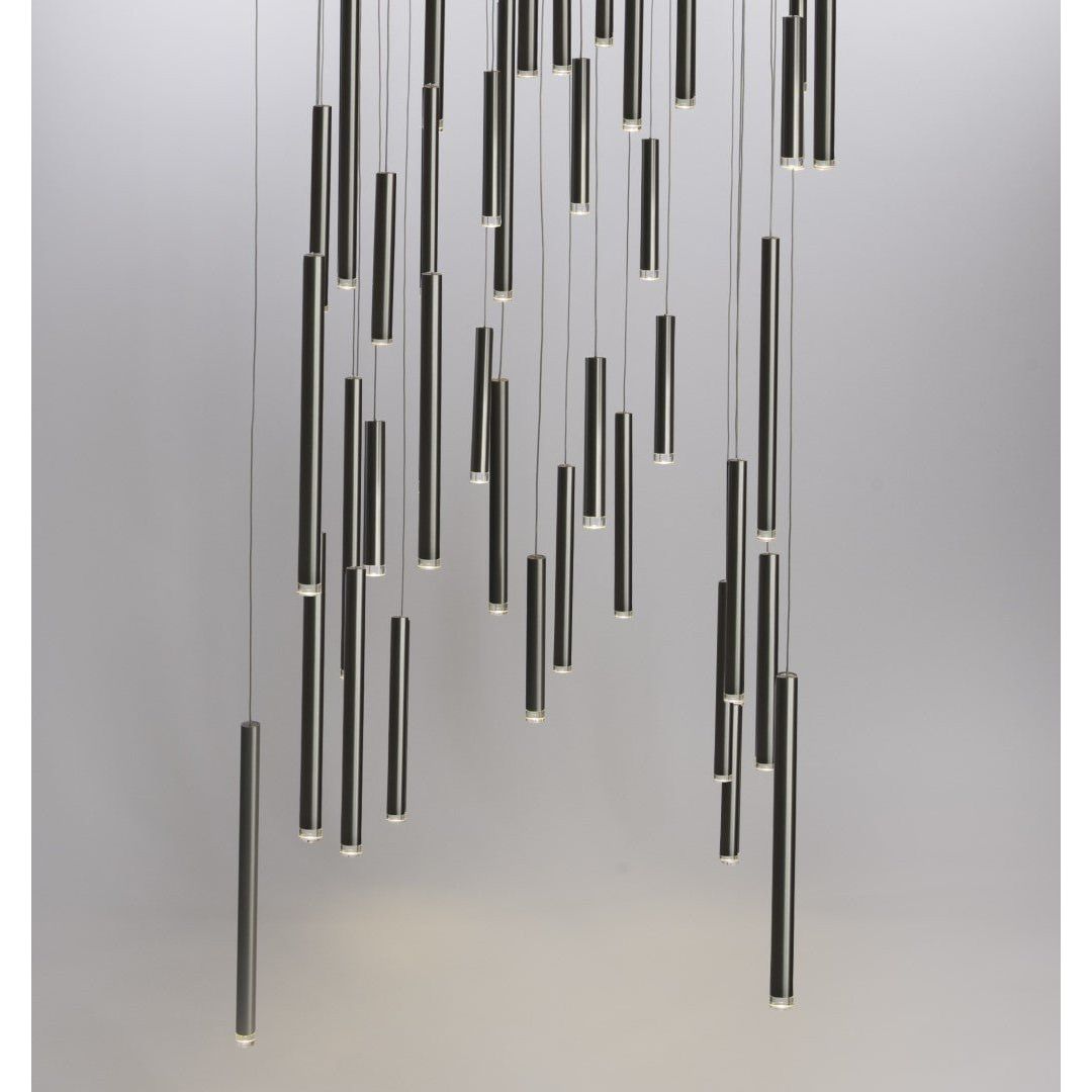 Bellini Square Two-Tone Tubular Pendant Light Chandelier - Kavker - 