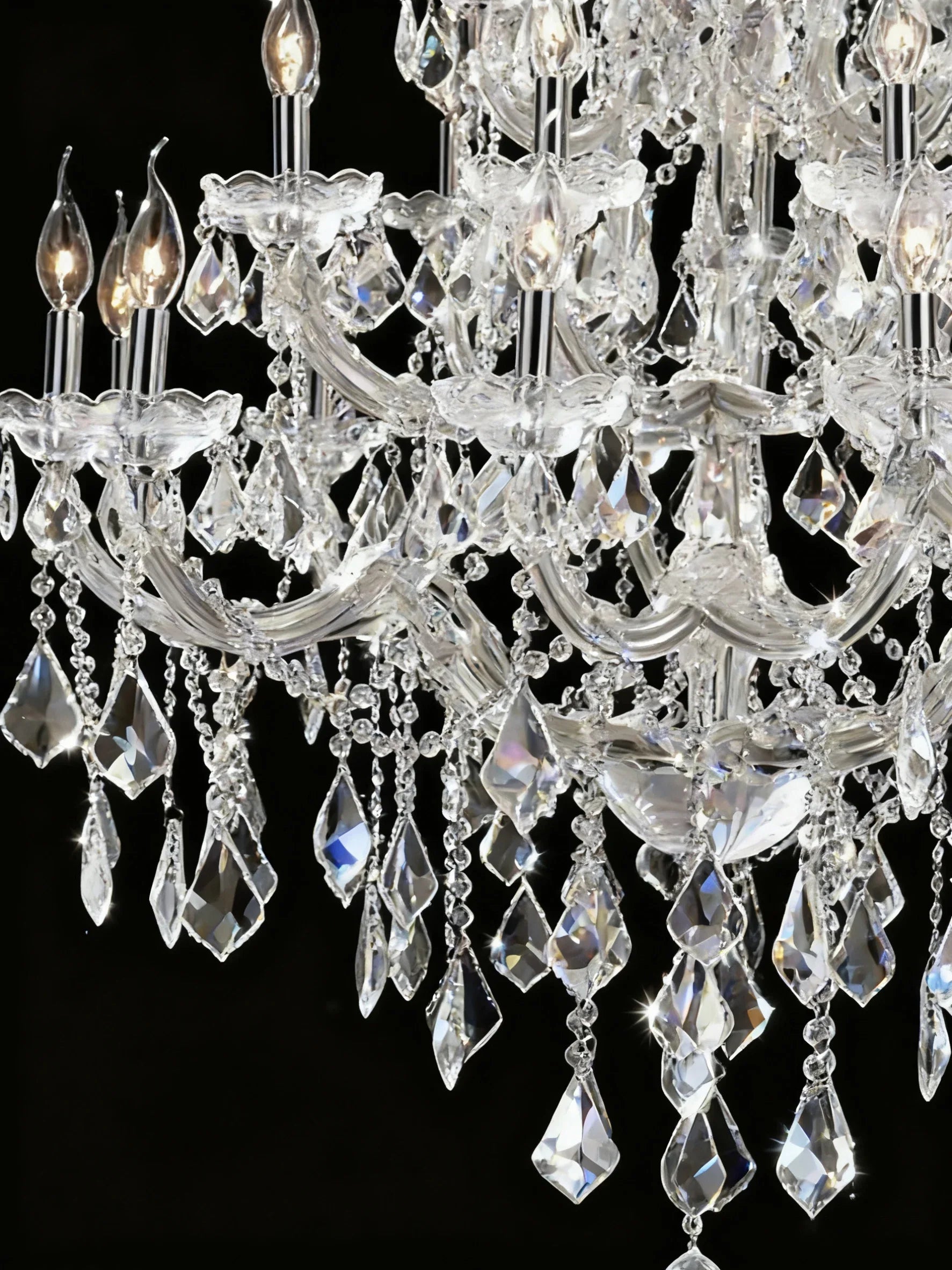 37'' Big Chandelier 28 Lights Maria Theresa Crystal Chandelier for Living Room MT01L28C