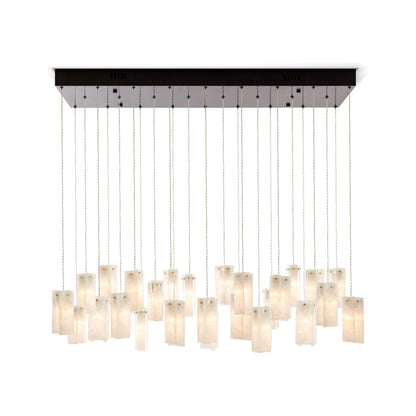 Rain Glass Tile Single Pendant Light - Kavker