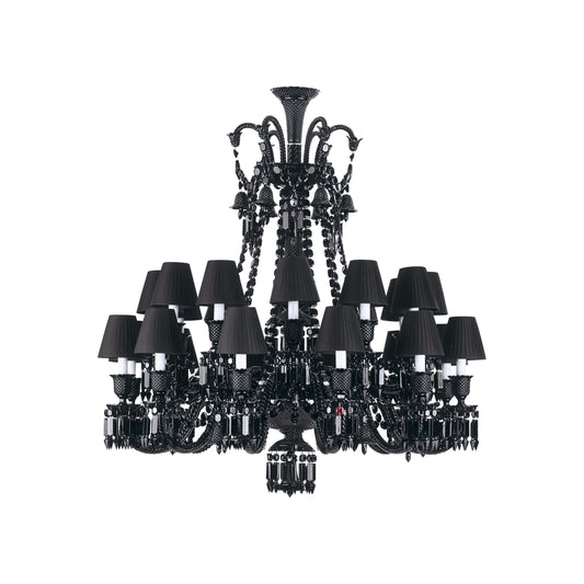 Antoinette 24 Light Black Crystal Chandelier - Kavker -