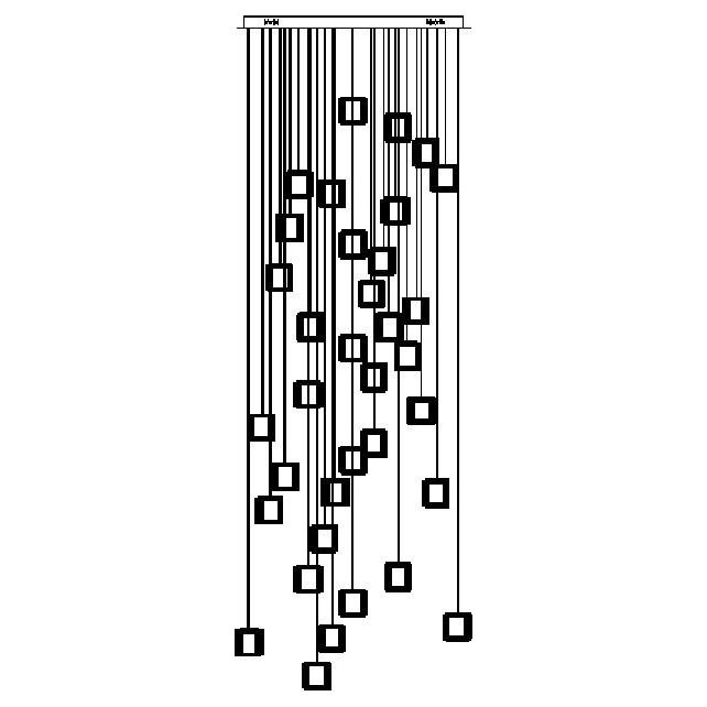 Rain Glass Tile Single Pendant Light - Kavker