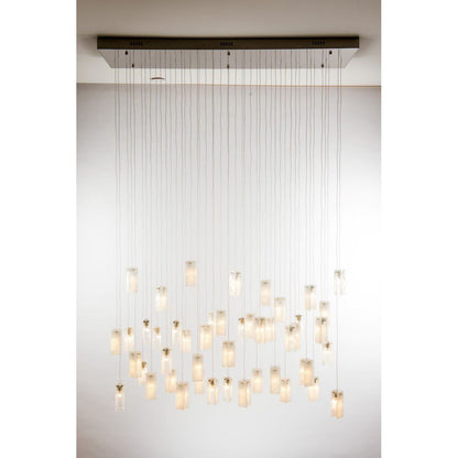 Rain Square Cluster Glass tile Pendant Chandelier - Kavker - 