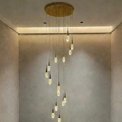 Teardrop LED Stair Pendant Light