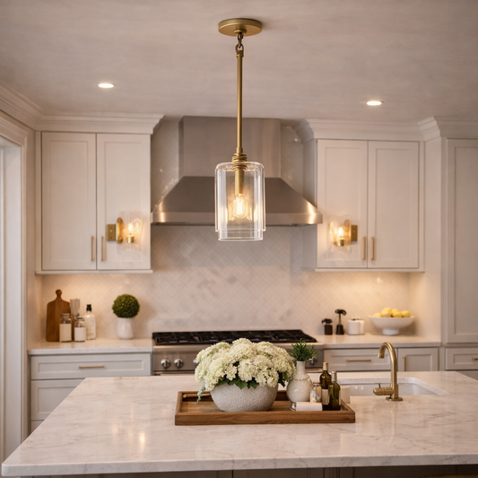 Modern Clear Glass Pendant