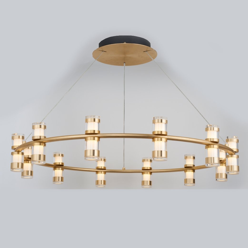 Arcanite Round / Oval LED Ring Chandelier - Kavker - 