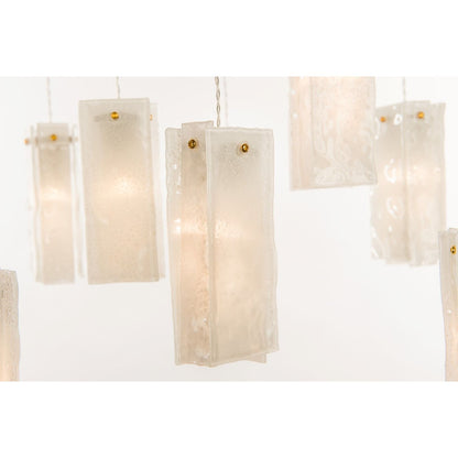 Rain Square Cluster Glass tile Pendant Chandelier - Kavker - 