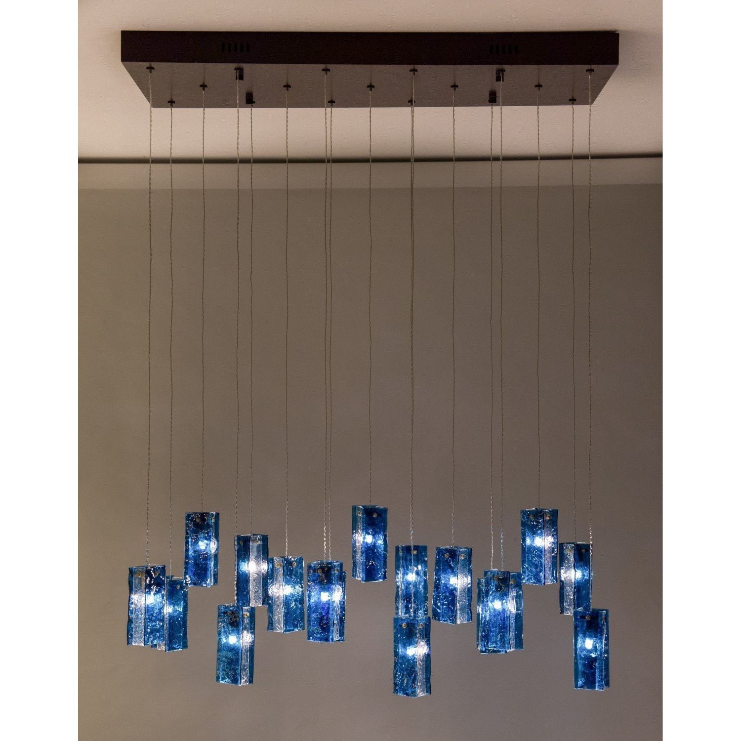Rain Square Cluster Glass tile Pendant Chandelier - Kavker - 