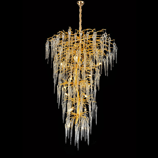 Glacier Organic Branching Foyer Chandelier 8002-20 - Kavker