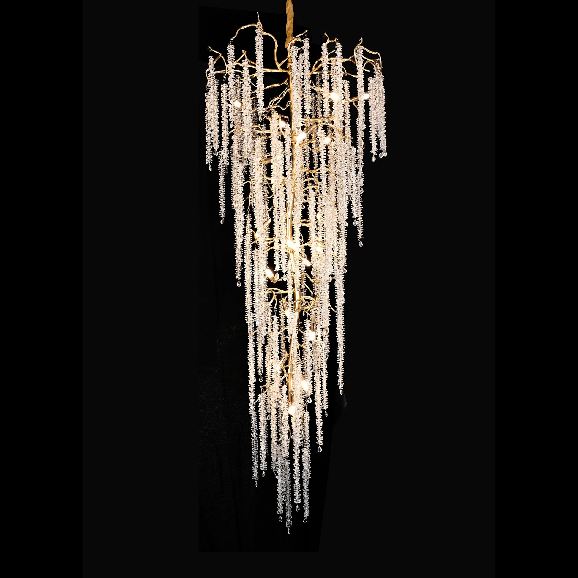 Catherine Crystal Rainfall Foyer Branching Chandelier - Kavker - 