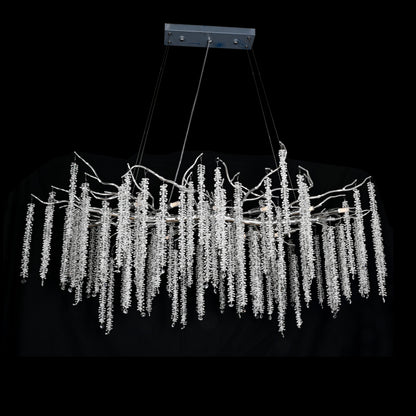Catherine Crystal Rainfall Linear Branching Chandelier - Kavker - 