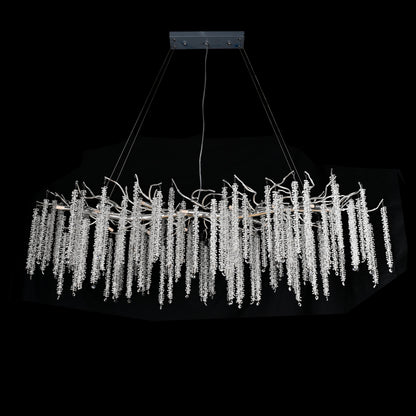 Catherine Crystal Rainfall Linear Branching Chandelier - Kavker - 