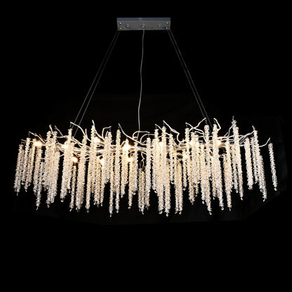 Catherine Crystal Rainfall Linear Branching Chandelier - Kavker - 