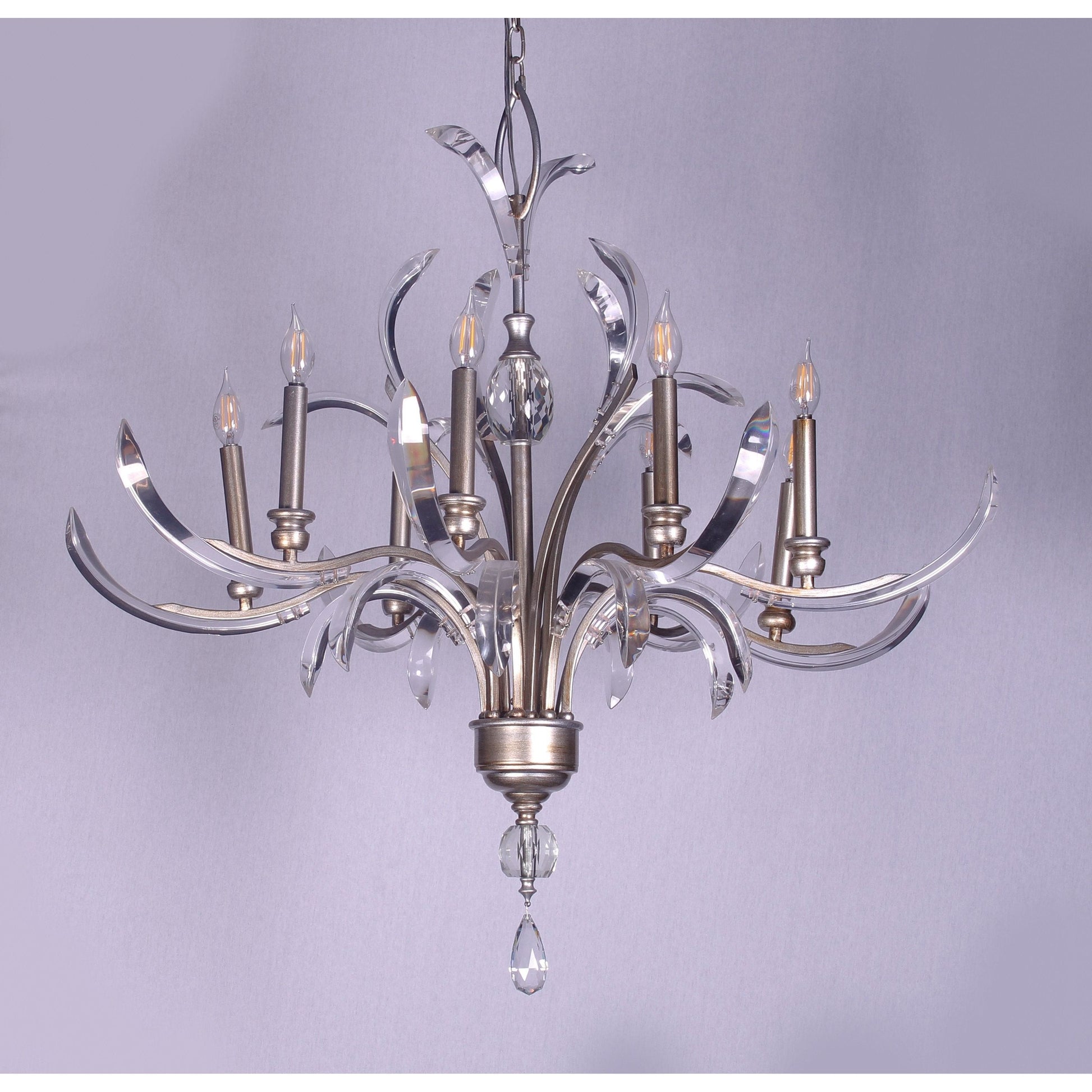Opal Shards 8-Light Chandelier - Kavker