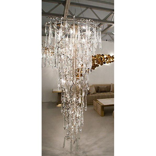 Livio Round Foyer Branching Teardrop Chandelier - Kavker - 