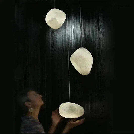 Alabaster Natural Stone Pendant Lights-Kavker