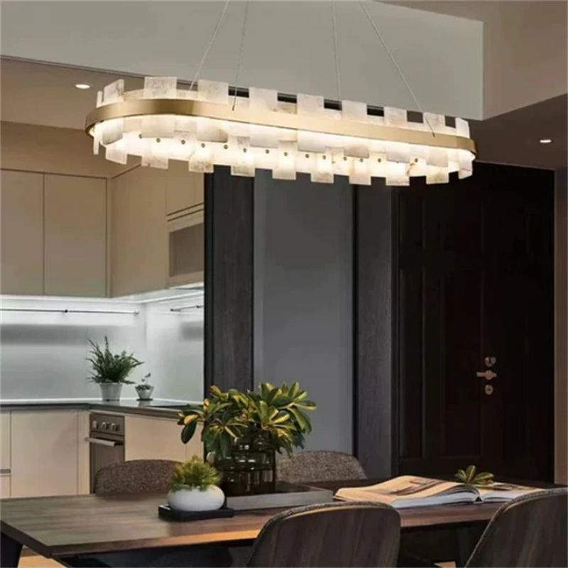 Alabaster Pomois Modern Chandelier