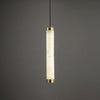 Aria Brushed Brass Alabaster Pendant Lamp – Elegant Ceiling Light