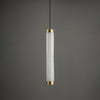 Aria Brushed Brass Alabaster Pendant Lamp – Elegant Ceiling Light