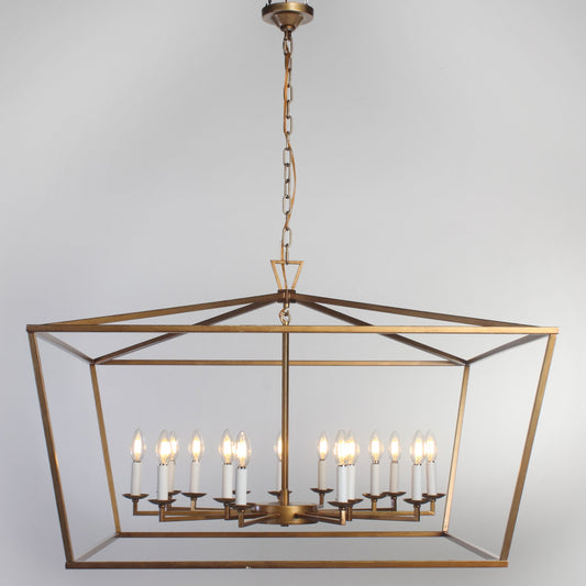 Chris Graff Lantern Geometric Chandelier - Kavker - Size