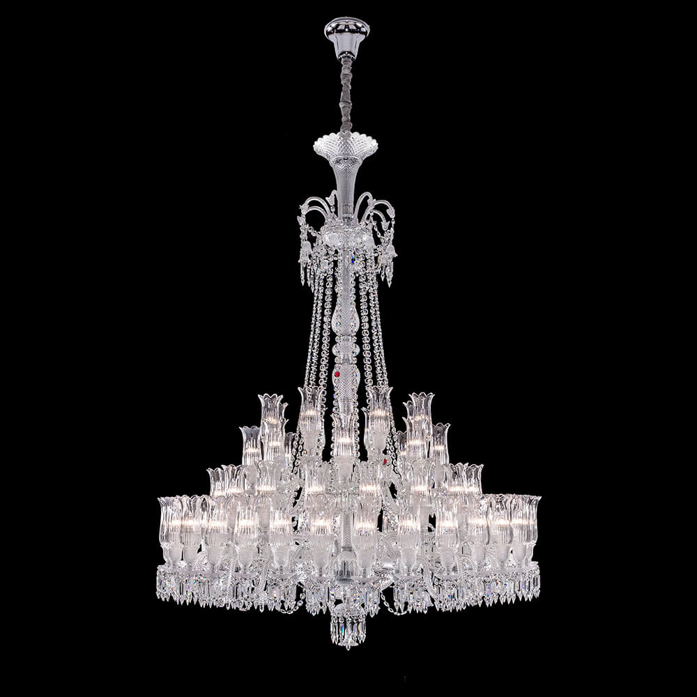 Baccarat Large Entrance Crystal Chandelier-Kavker