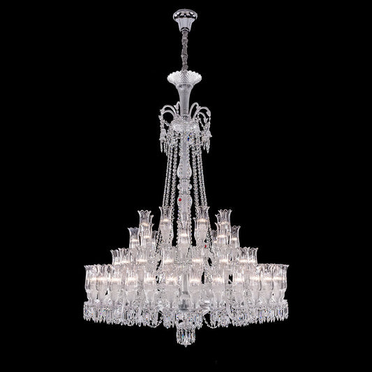 Baccarat Large Entrance Crystal Chandelier-Kavker