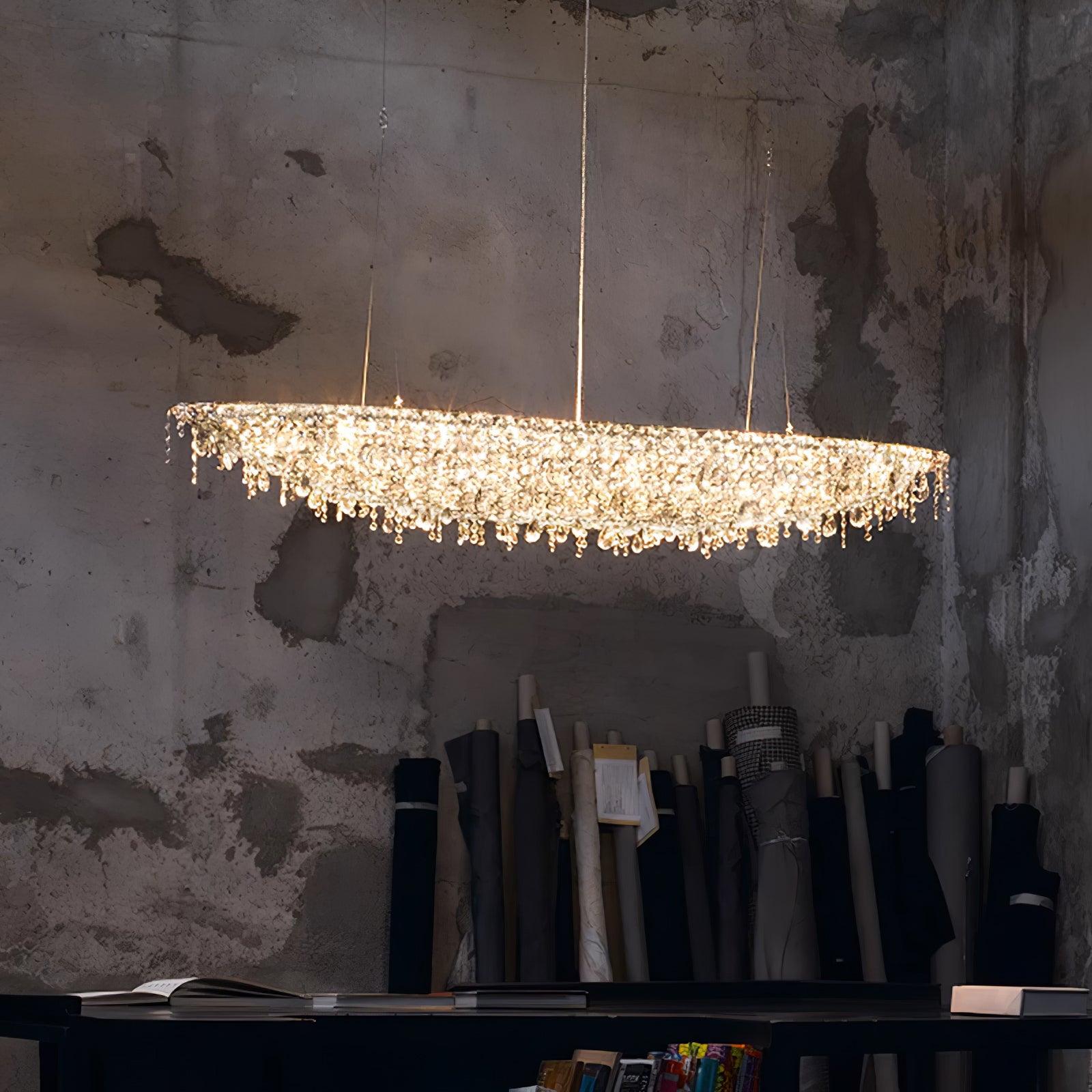 Elegant Boat Crystal Chandelier
