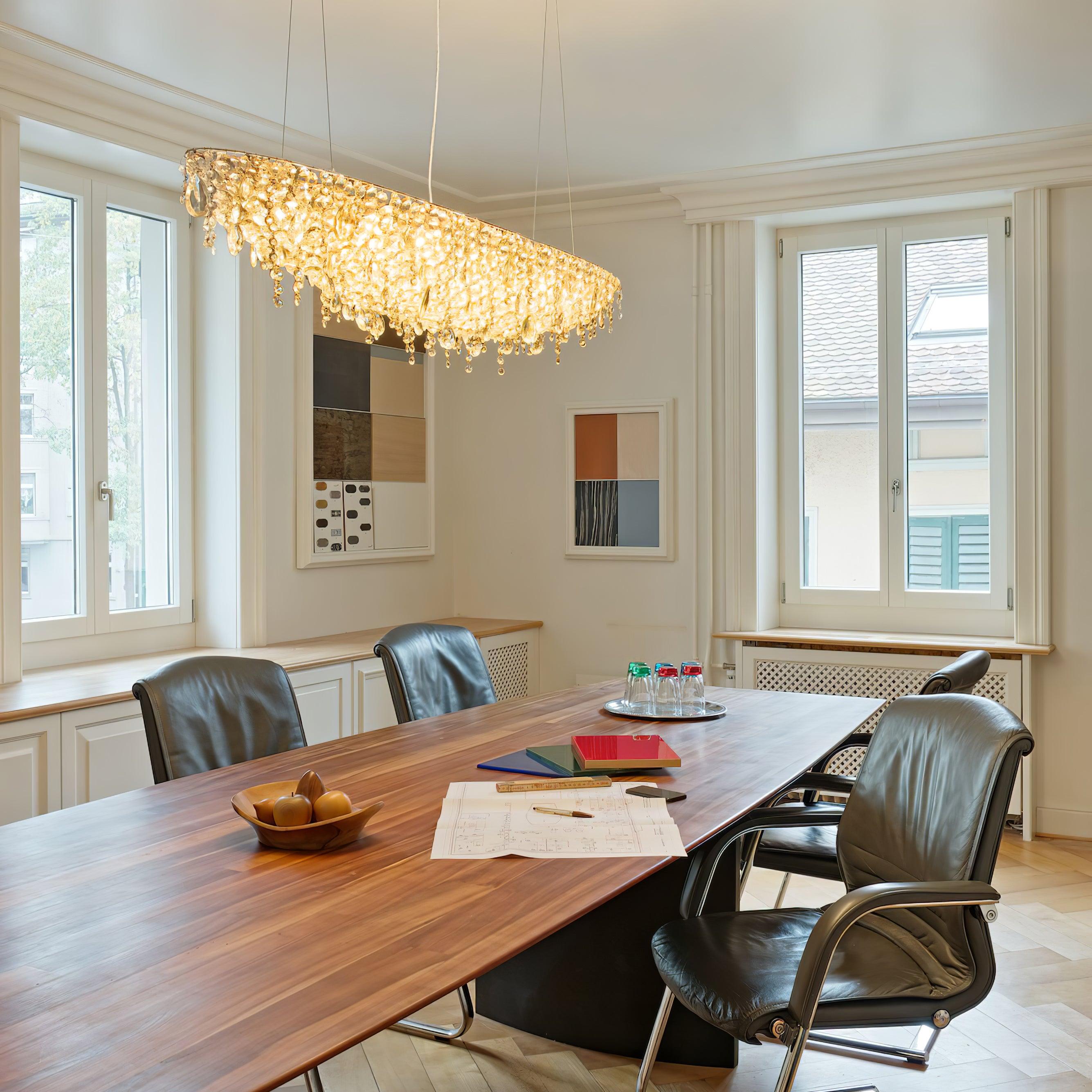 Elegant Boat Crystal Chandelier