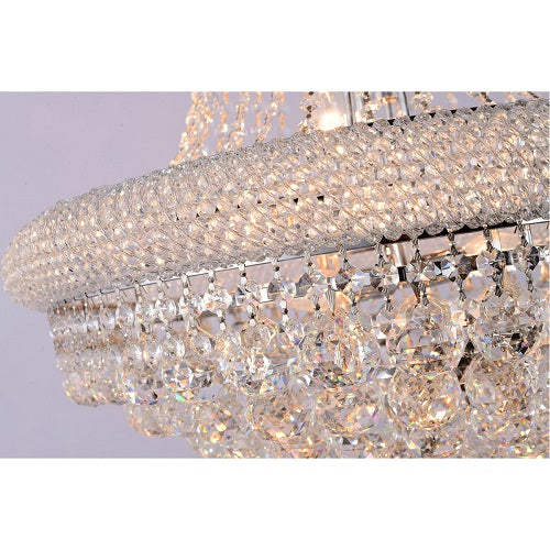 36X66 Inch 32 Lights Elegant Empire K9 Crystal Chandelier