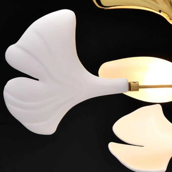Ceramic Gingko Combination Large Chandelier-Kavker