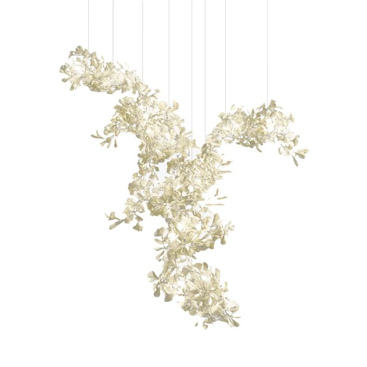 Ceramic Gingko Combination Large Chandelier-Kavker
