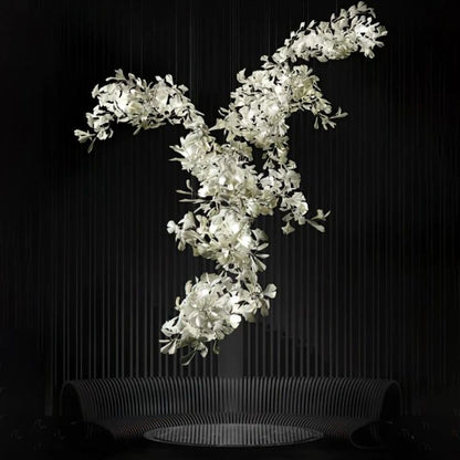 Ceramic Gingko Combination Large Chandelier-Kavker