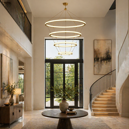 Ogee Arch 4-Ring LED Light Chandelier