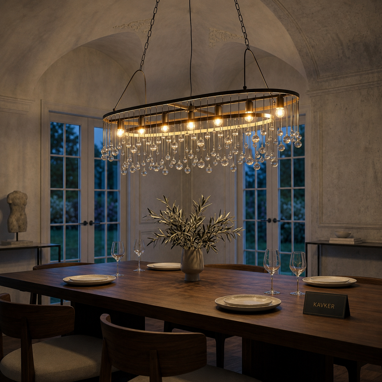 Aubrey Oval Chandelier Light