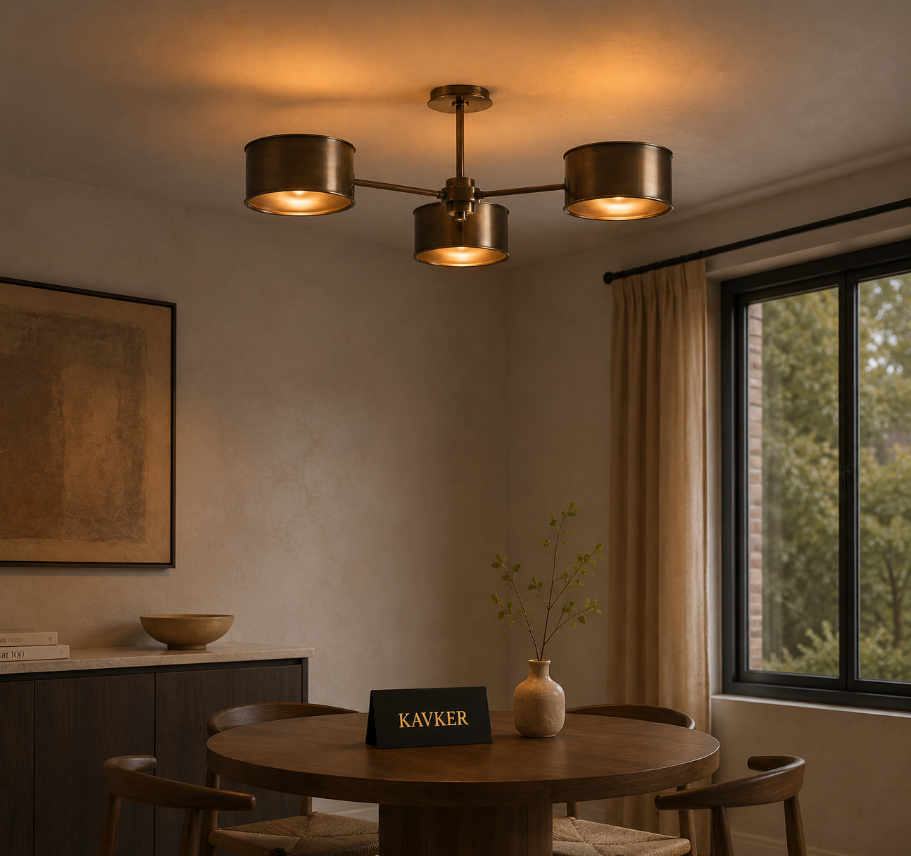 Daphne Metal Flush Mount Ceiling Light