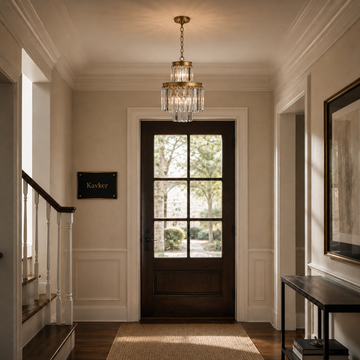 Leyland 15″ Chandelier in Brass Light