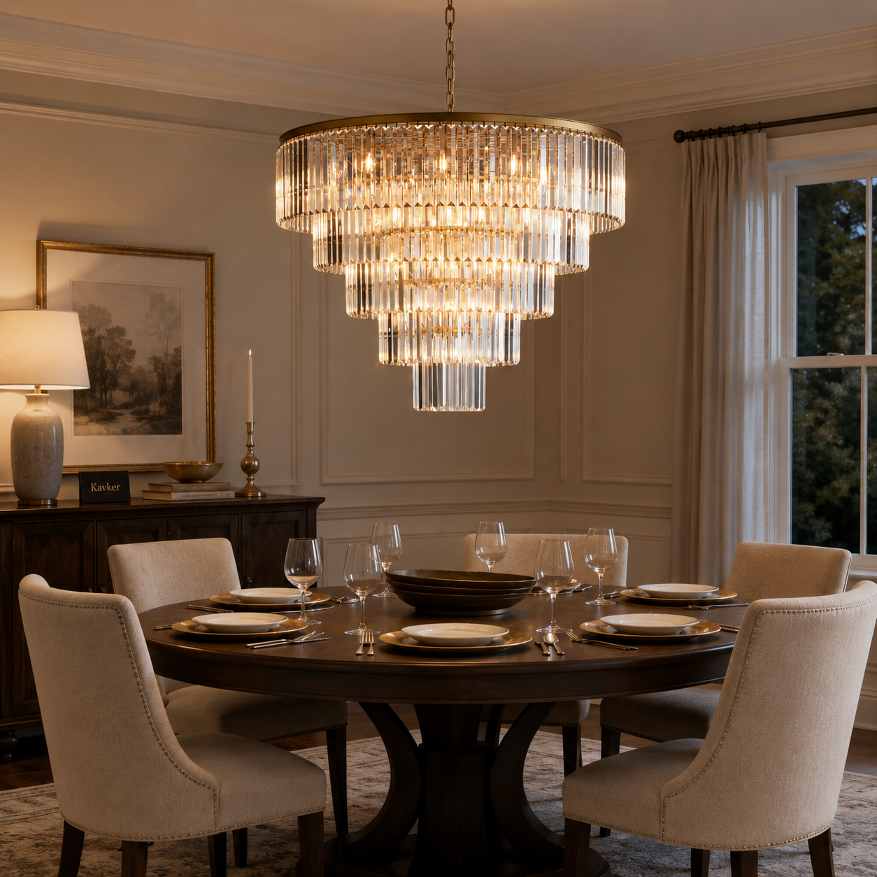 Leyland Tiered Round Chandelier Light