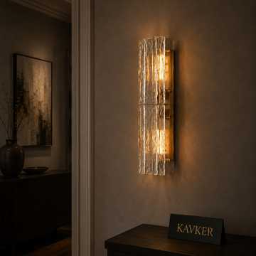 Lattice Glass 30″ Wall Sconce