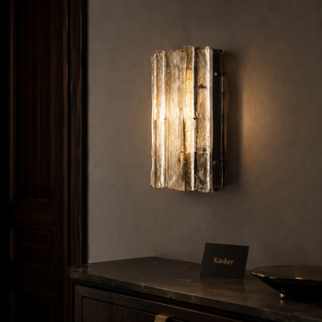Lattice Glass 15″ Wall Sconce