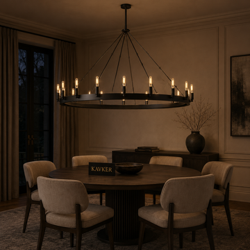 Camino Vintage Candelabra Round Chandelier