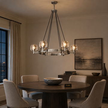 Demaret Crystal Round Chandelier Light