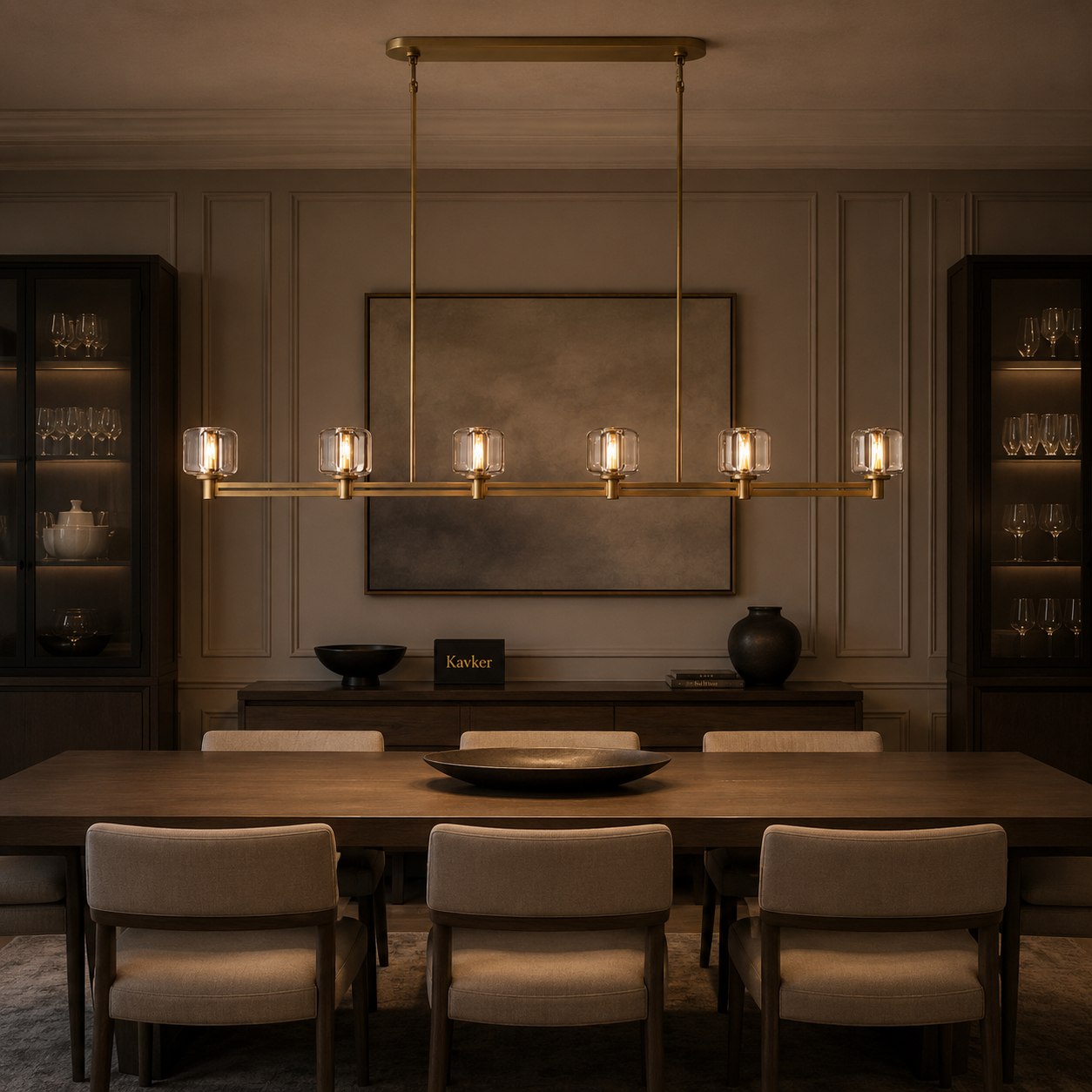 Demaret Crystal Linear Chandelier Light