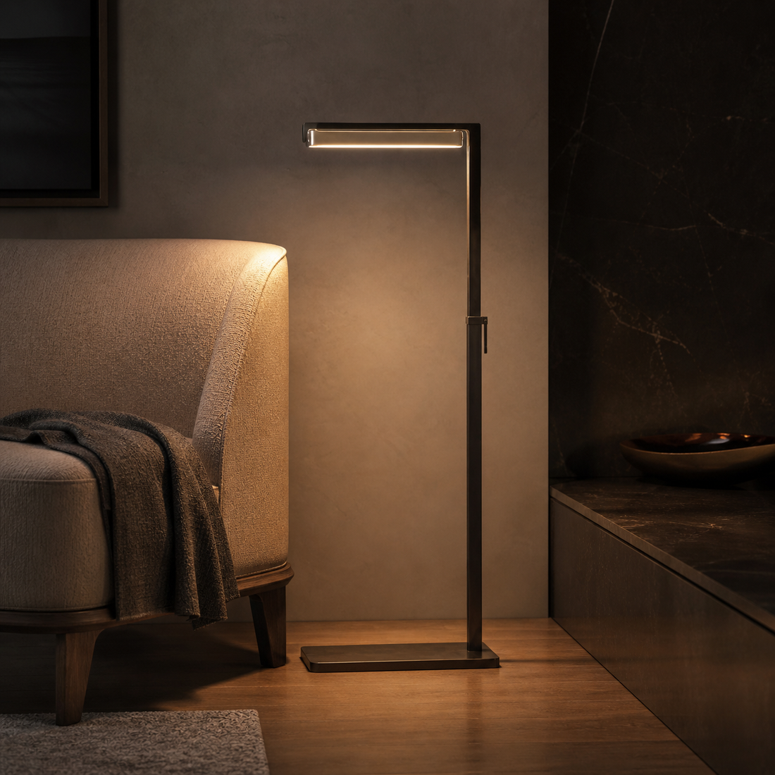 K9 Crystal Task Floor Lamp