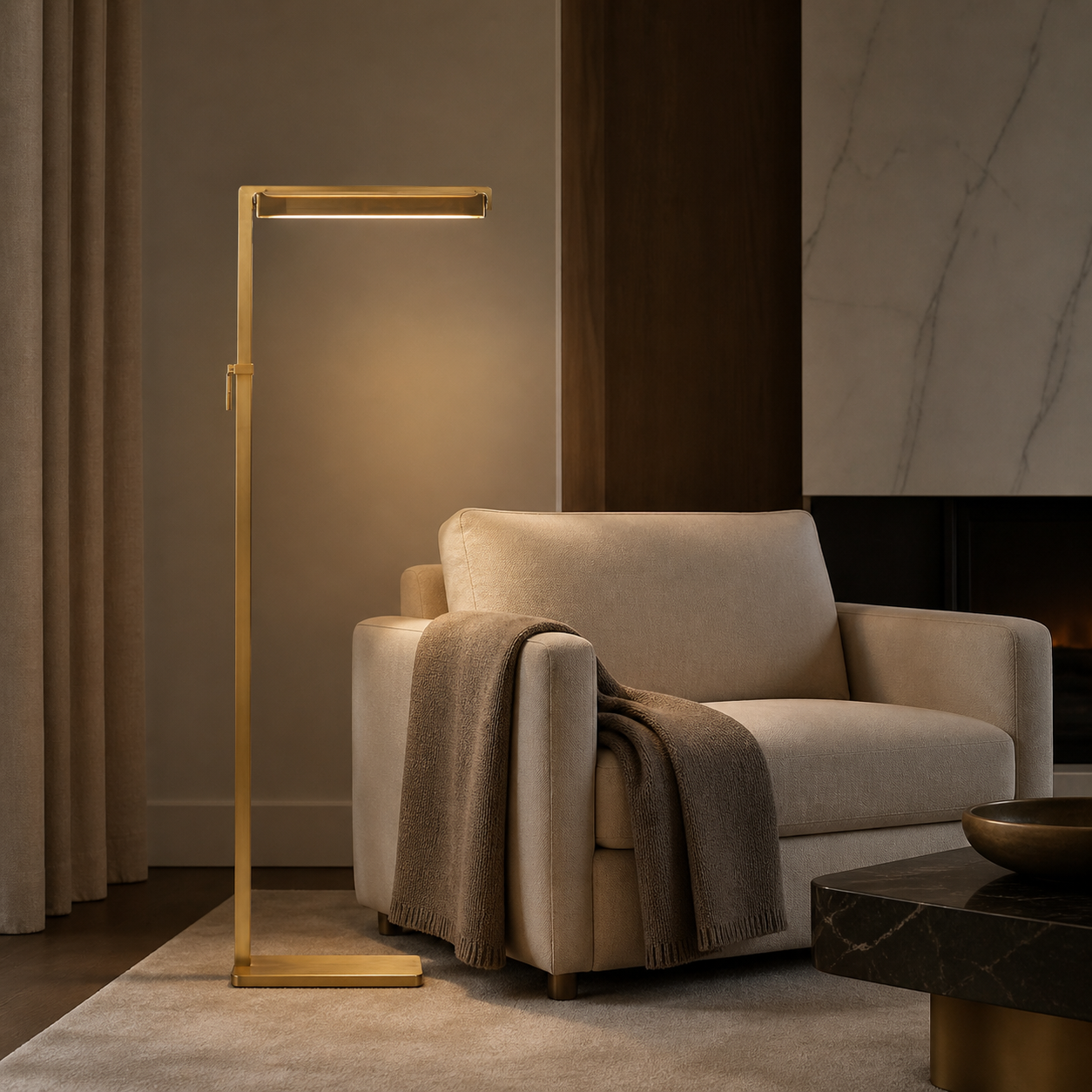 K9 Crystal Task Floor Lamp
