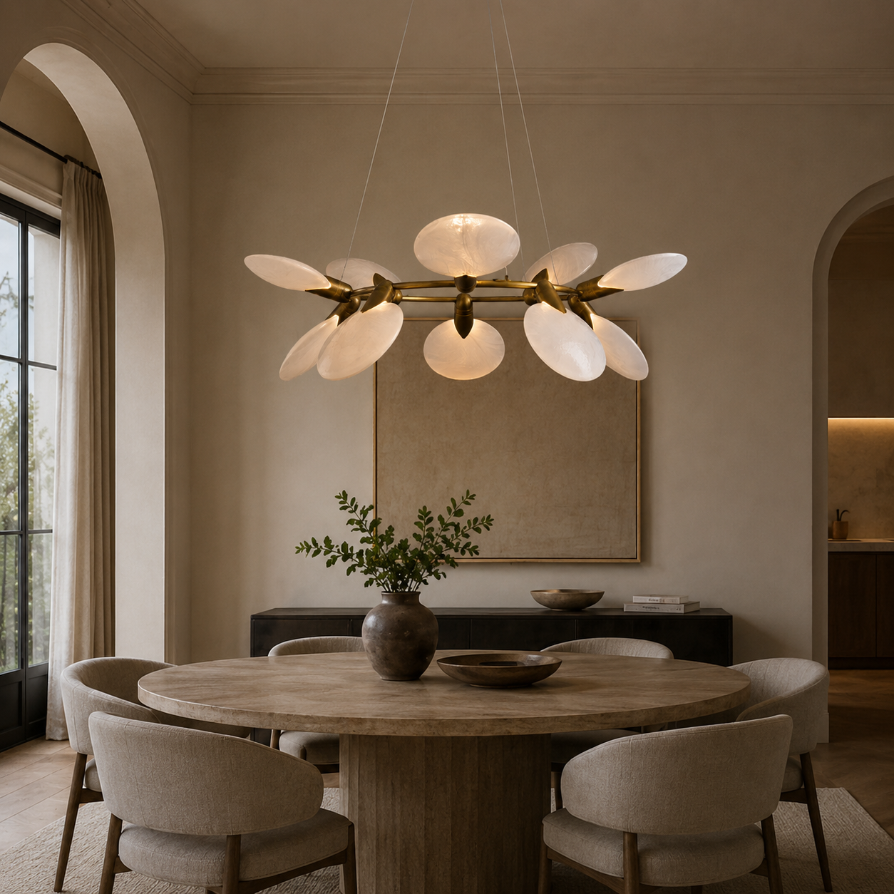 Lyla Halo Round Chandelier Light