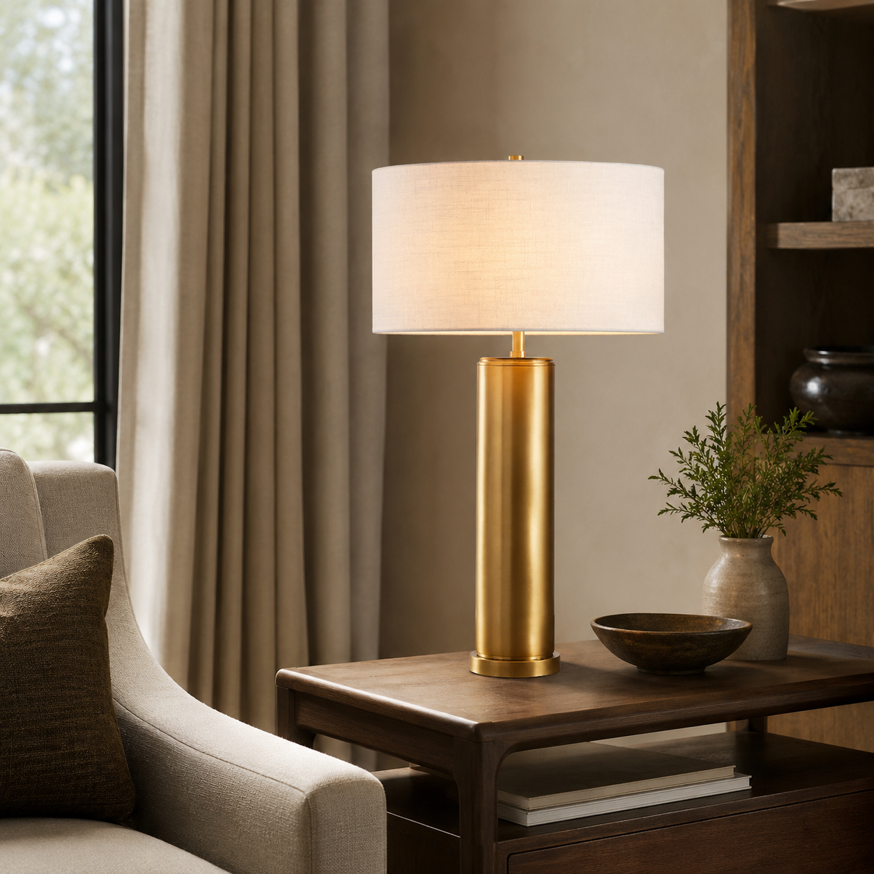 Minimal Column Table Lamp